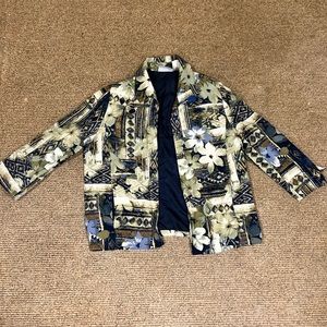 STYLISH Vintage Floral Alfred Dunner Blazer